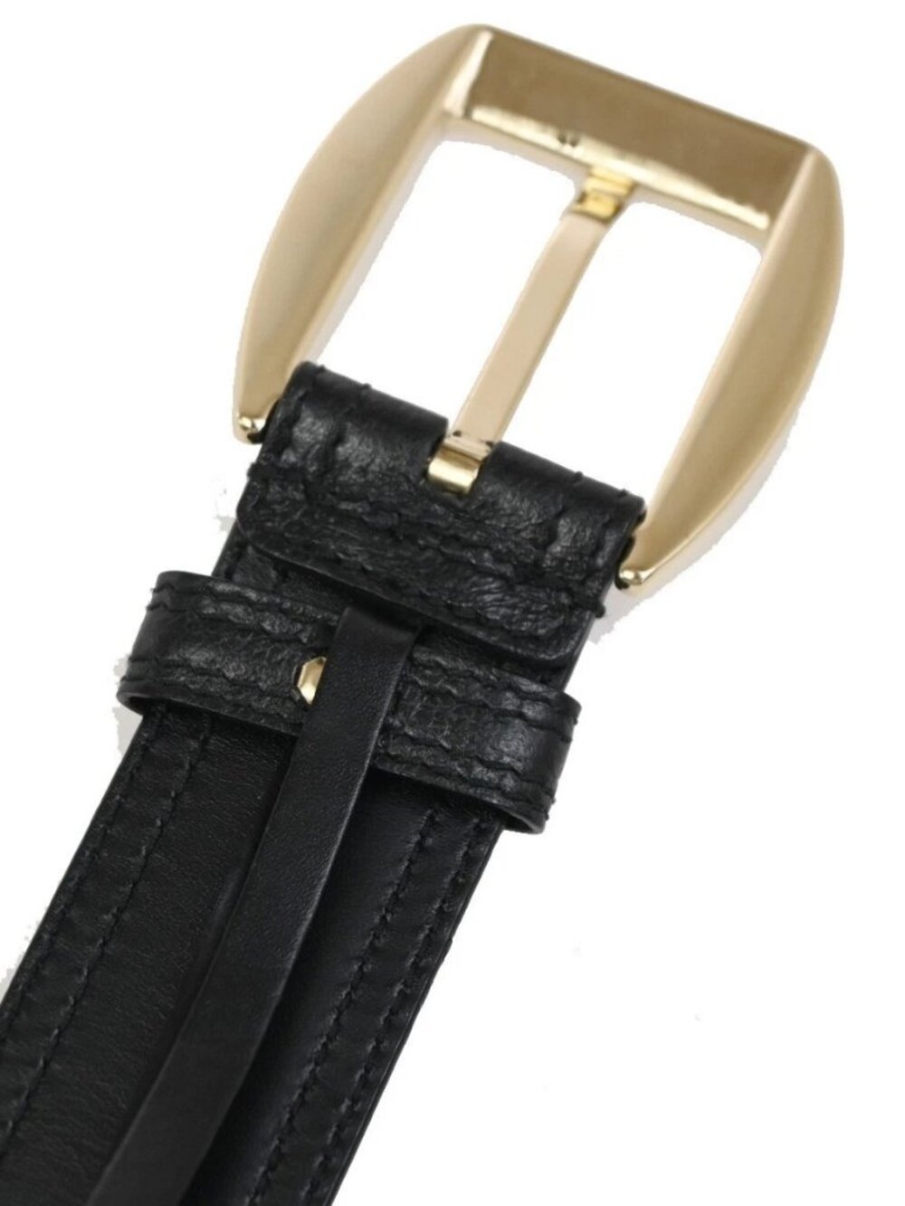 GUCCI Logo Belt 80/32 35mm Leather Black GHW Italy 68KC925 - Picture 7 of 13